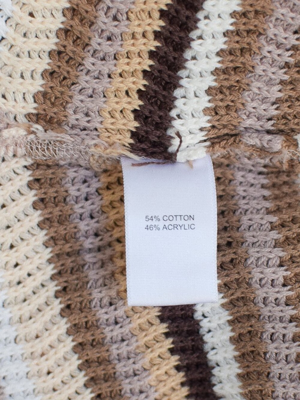 House of Harlow Crochet Maxi Dress Striped Brown Size M - Picture 9 of 9